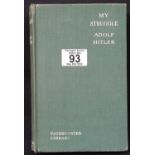 Patternosta Library edition of My Struggle (Mein Kampf) by Adolf Hitler. P&P Group 1 (£14+VAT for