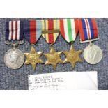 George VI medal group to 2371610 L Cpl. R M Bagley R Signals, comprising Bravery in the Field