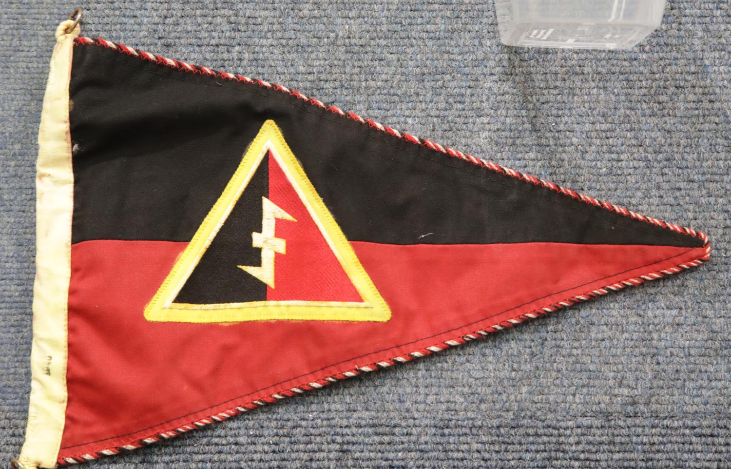 German WWII style Dutch SS pennant L: 42 cm. P&P Group 1 (£14+VAT for the first lot and £1+VAT for