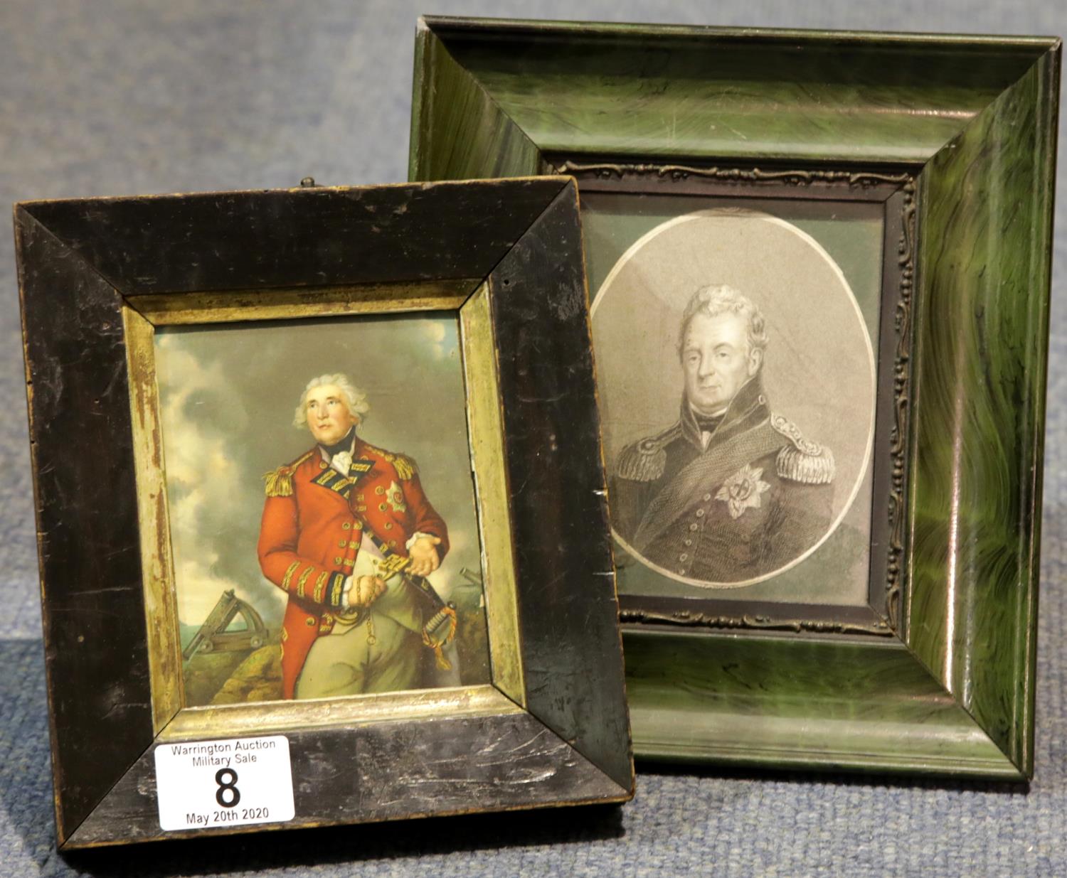 Two small framed military prints. P&P Group 1 (£14+VAT for the first lot and £1+VAT for subsequent