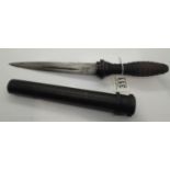 WWII German style close fighting truncheon/dagger, L: 38 cm, blade L: 19 cm. P&P Group 2 (£18+VAT