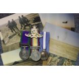 Modern medal group GSM Northern Ireland, Iraq 1991, UN Cyprus to 24356193 Gnr. A S Lewis RA with cap