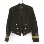 A WWII naval dress jacket by Dalfman and a Royal Navy Fleet Air Arm mess jacket. P&P Group 3 (£25+