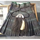 1947 Liverpool Scottish military issue kilt no. 9 size 22 (33 inch waist) by the Rego Clothiers