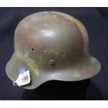 German WWII style helmet with liner, lacking chinstrap. P&P Group 2 (£18+VAT for the first lot