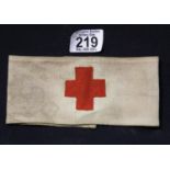 WWI German style Red Cross armband (1916). P&P Group 1 (£14+VAT for the first lot and £1+VAT for