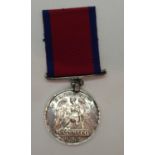 Waterloo 1815 medal, inscription erased. P&P Group 1 (£14+VAT for the first lot and £1+VAT for