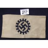 WWII German style TENO armband. P&P Group 1 (£14+VAT for the first lot and £1+VAT for subsequent