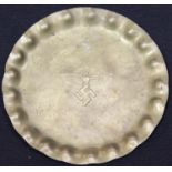WWII style NSFK ashtray/coin tray D: 95 mm. P&P Group 1 (£14+VAT for the first lot and £1+VAT for