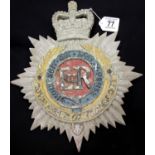 Post 1952 Royal Corps of Transport aluminium Barracks wall plaque. P&P Group 1 (£14+VAT for the