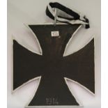 Giant wooden Iron Cross, 42 x 42 cm. P&P Group 2 (£18+VAT for the first lot and £2+VAT for