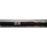 WWI mahogany trench truncheon, L: 44 cm. P&P Group 3 (£25+VAT for the first lot and £5+VAT for