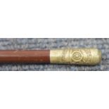 WWI style Royal Artillery swagger stick, L: 66 cm. P&P Group 3 (£25+VAT for the first lot and £5+VAT