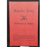 WWII British Army certificate of service book for Stuart Shawling-Watson, Royal Engineers (ex-