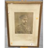 Framed photographic portrait of Colonel Lord Ampthill, Programme Master of the Royal Masonic
