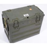 British Army ammunition box stating Fragile! Not to be Dropped! P&P Group 2 (£18+VAT for the first