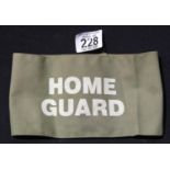 WWII British style Home Guard armband. P&P Group 1 (£14+VAT for the first lot and £1+VAT for