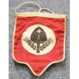 WWII German style RAD pennant, 16 x 20 cm. P&P Group 1 (£14+VAT for the first lot and £1+VAT for
