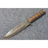 American M-1 fighting knife, stamped with broad arrow 244. P&P Group 2 (£18+VAT for the first lot