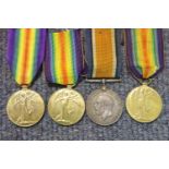 British War and Victory medal pair to K51135 E L Rowland Sto. 2, RN (served on HMS Canada from