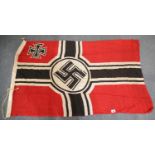 German WWII style flag, 150 x 90 cm. P&P Group 1 (£14+VAT for the first lot and £1+VAT for