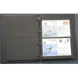 Folder of mainly aviation first day covers including WWI and WWII. P&P Group 1 (£14+VAT for the