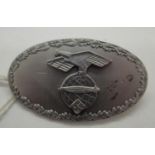 WWII style Female Zeppelin crew scarf badge D: 45 mm. P&P Group 1 (£14+VAT for the first lot and £