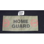 WWII British style Home Guard GPO armband. P&P Group 1 (£14+VAT for the first lot and £1+VAT for