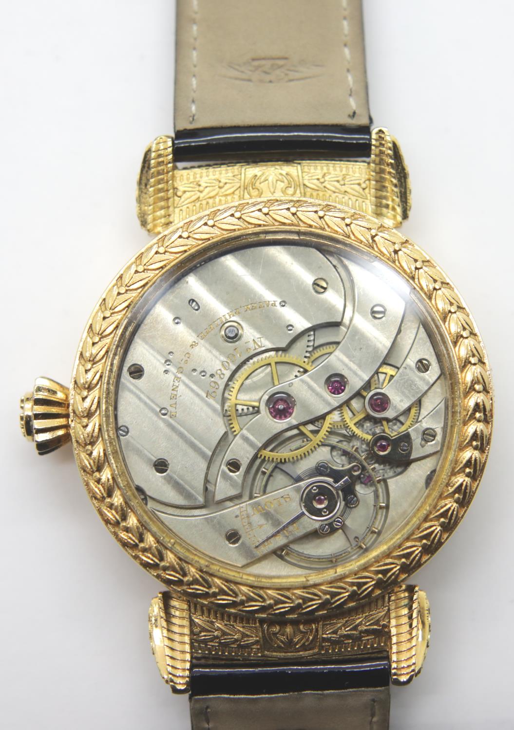 PATEK PHILIPPE: Unique wristwatch comprising a Patek Philippe pocket watch movement number 160862 - Image 7 of 7