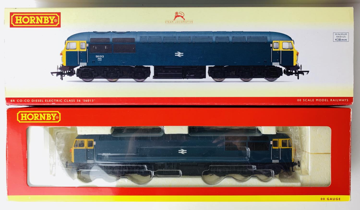 Hornby R2645X OO Gauge BR Class 56 Loco 56013 DCC Digital Fitted BR Blue Livery - Boxed. P&P Group 2