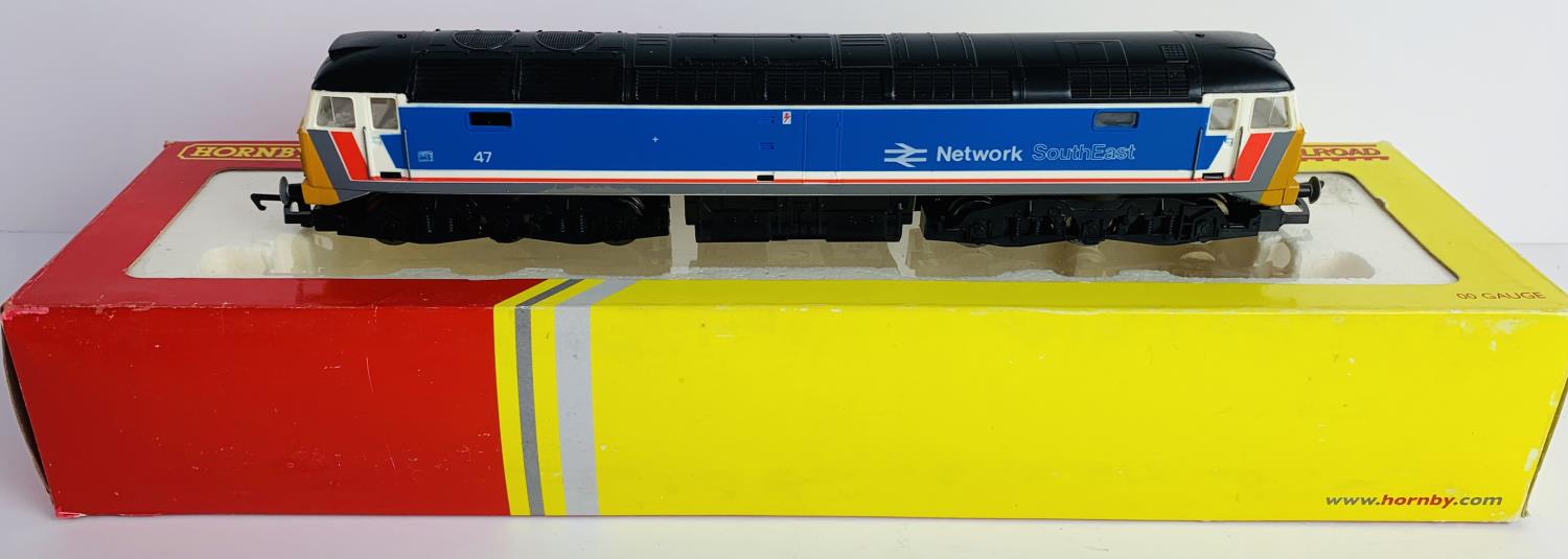 Hornby OO Gauge Class 47 NSE Network Southeast Livery INCORRECT BOX. P&P Group 2 (£18+VAT for the