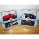 Oxford 1.43 x 4 Automobile Austin Healey, 2 x Jaguar XK150, V12 E Type, Bentley MK V1. P&P Group
