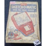 Boxed Merit sketch-o-matic remote control drawing toy. P&P Group 2 (£18+VAT for the first lot and £