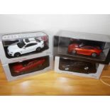 IXO 1.43 Scale x 4 Jaguar Dealer Models. P&P Group 2 (£18+VAT for the first lot and £2+VAT for