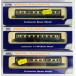 3x Dapol N Gauge Assorted GWR Passenger Coaches - All Boxed. P&P Group 1 (£14+VAT for the first