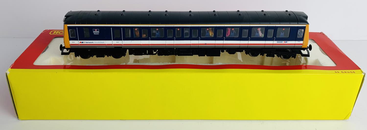 Hornby OO Gauge Bubble Car - NSE Network Southeast Livery - Internal Lights / Passengers Fitted -