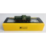 Graham Farish N Gauge 372-951 Class 14 Diesel BR Green Wasp Stripes - Weathered - Boxed. P&P Group 1