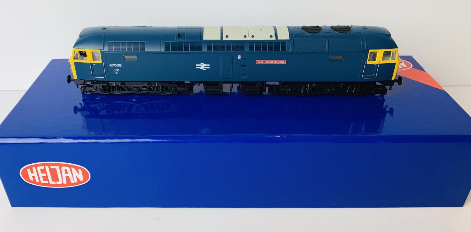 Heljan OO Gauge Ref:47911 Class 47 508 BR Blue Livery S.S. Great Britain Comes with Etched