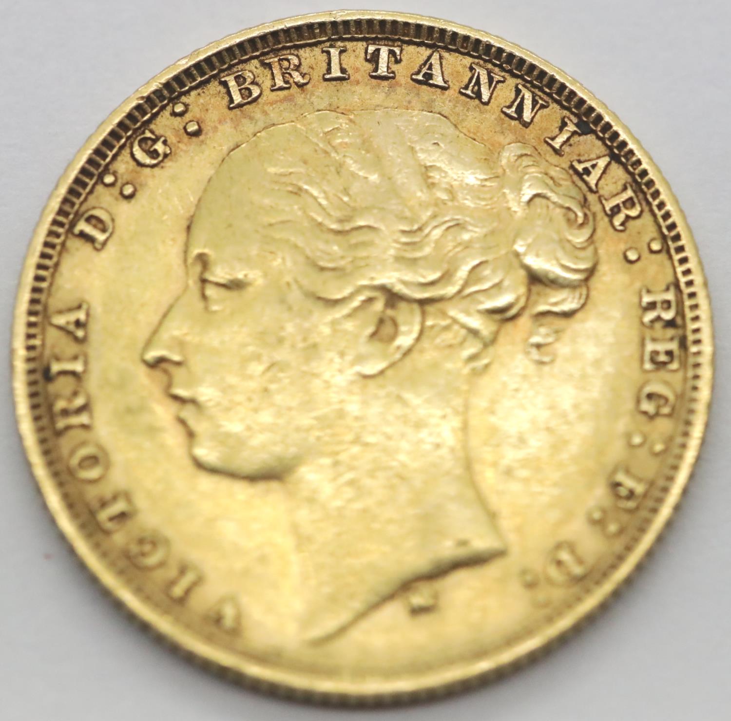 Victoria 1880 full sovereign, Melbourne Mint. P&P Group 1 (£14+VAT for the first lot and £1+VAT