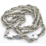 Silver 18" solid link Prince of Wales chain 32g. P&P Group 1 (£14+VAT for the first lot and £1+VAT