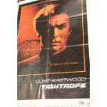 One sheet American film poster Clint Eastwood in Tightrope 1984 70 x 100 cm Condition Report: Some