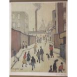 Lawrence Stephen Lowry (1887-1976) unnumbered Ltd Edition print of 850 with gallery blind stamp,