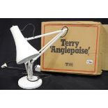 White Terry Anglepoise lamp with box. This lot is not available for in-house P&P, please contact the