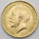 George V 1913 full sovereign. P&P Group 1 (£14+VAT for the first lot and £1+VAT for subsequent lots)