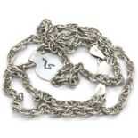 Silver 18", solid link Prince of Wales chain. P&P Group 1 (£14+VAT for the first lot and £1+VAT