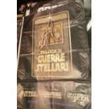 One sheet film poster Italian Return of The Jedi in good condition with no tears, 140 x 100 cm. P&