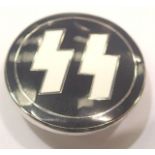 Reproduction Nazi SS enamel badge. P&P Group 1 (£14+VAT for the first lot and £1+VAT for