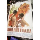 One sheet film poster Buona Parte Di Paolina, 140 x 100 cm. P&P Group 2 (£18+VAT for the first lot