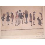 Lawrence Stephen Lowry (1887-1976) un numbered Ltd Edition of 850 print, Group of Children, signed