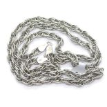 Solid silver heavy 5 mm wide, 22" Prince of Wales chain, 26g. P&P Group 1 (£14+VAT for the first lot